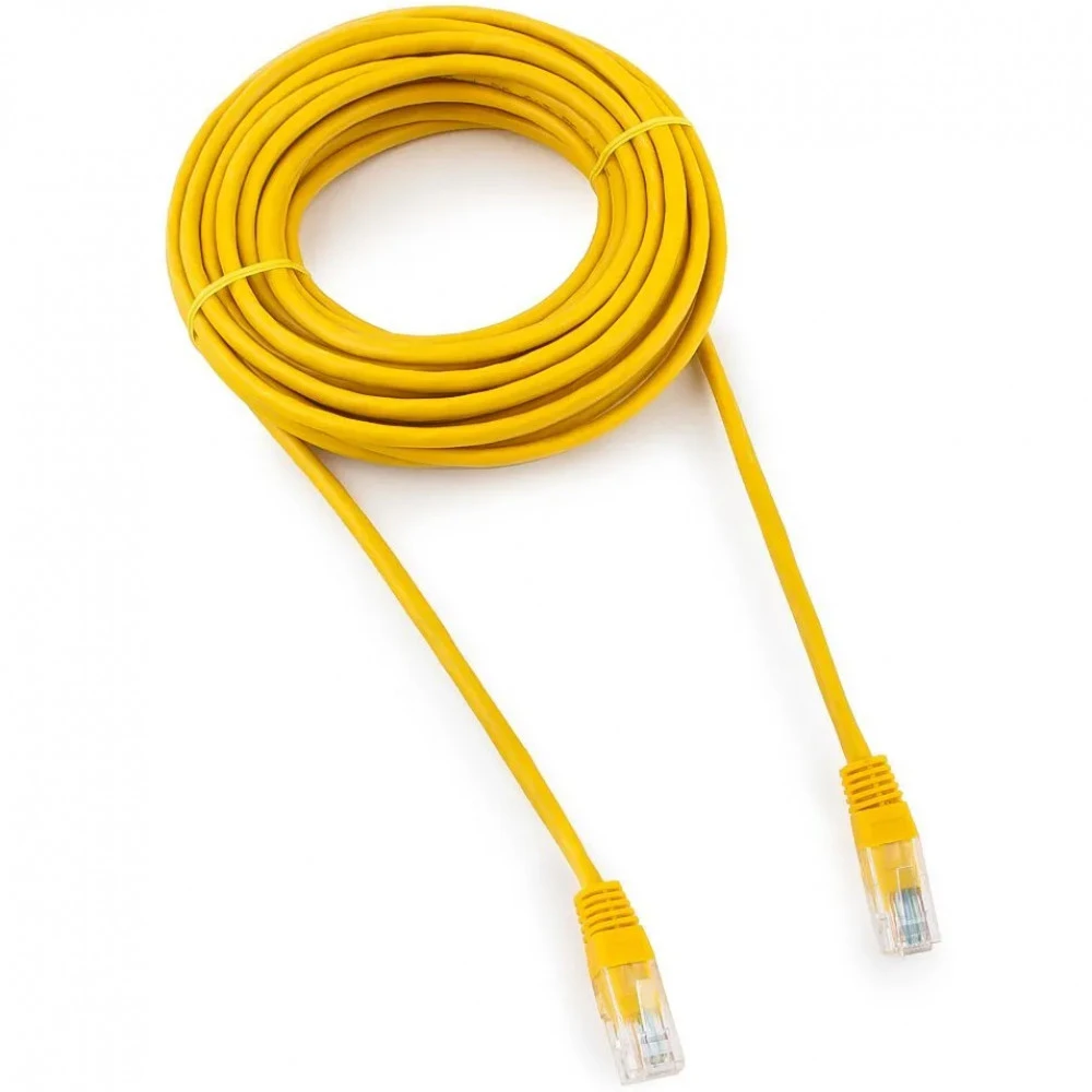 Патч-корд UTP Cat 5e Cablexpert PP12-7.5M, 7.5м, желтый — 3