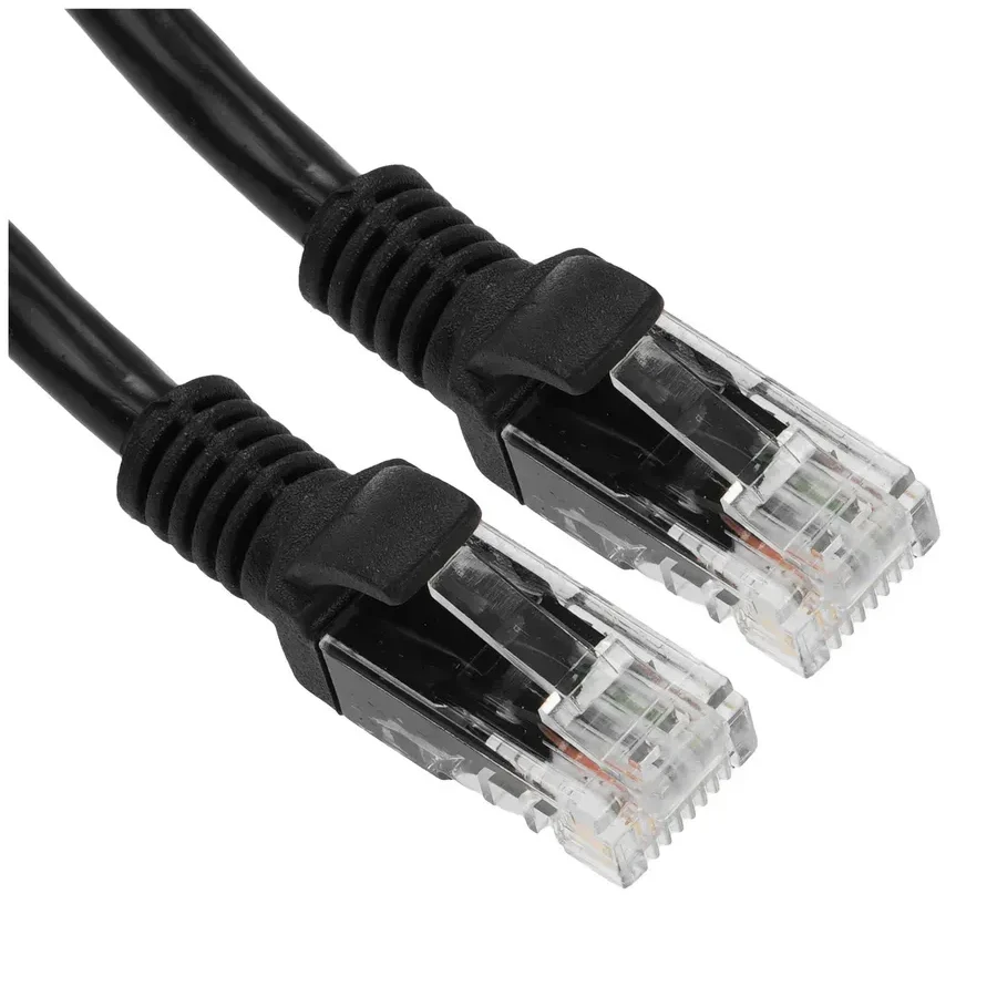 Патч-корд UTP Cat 6e Cablexpert PP6U-1M, 1м, черный — 2