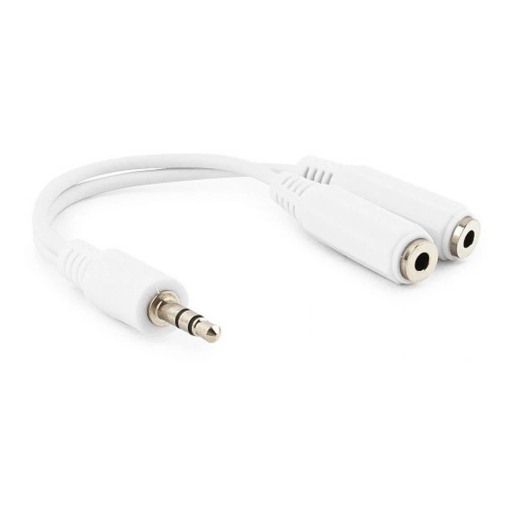 Аудиокабель Cablexpert CCA-415W, 3.5мм, белый — 3