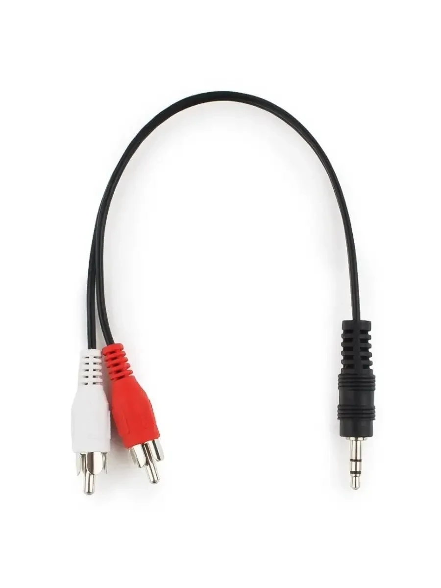 Аудиокабель Cablexpert CCA-458, 3.5мм RCA, 0.2м — 2