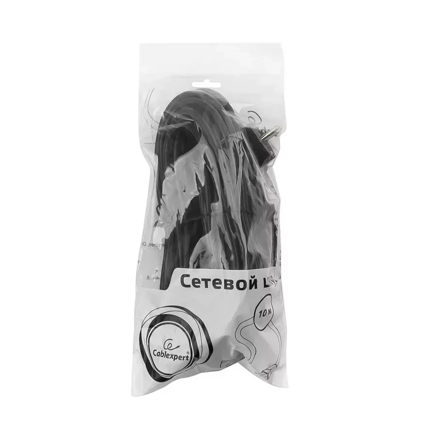 Кабель питания Cablexpert PC-186-1-10M, Schuko-C13, 10м — 2