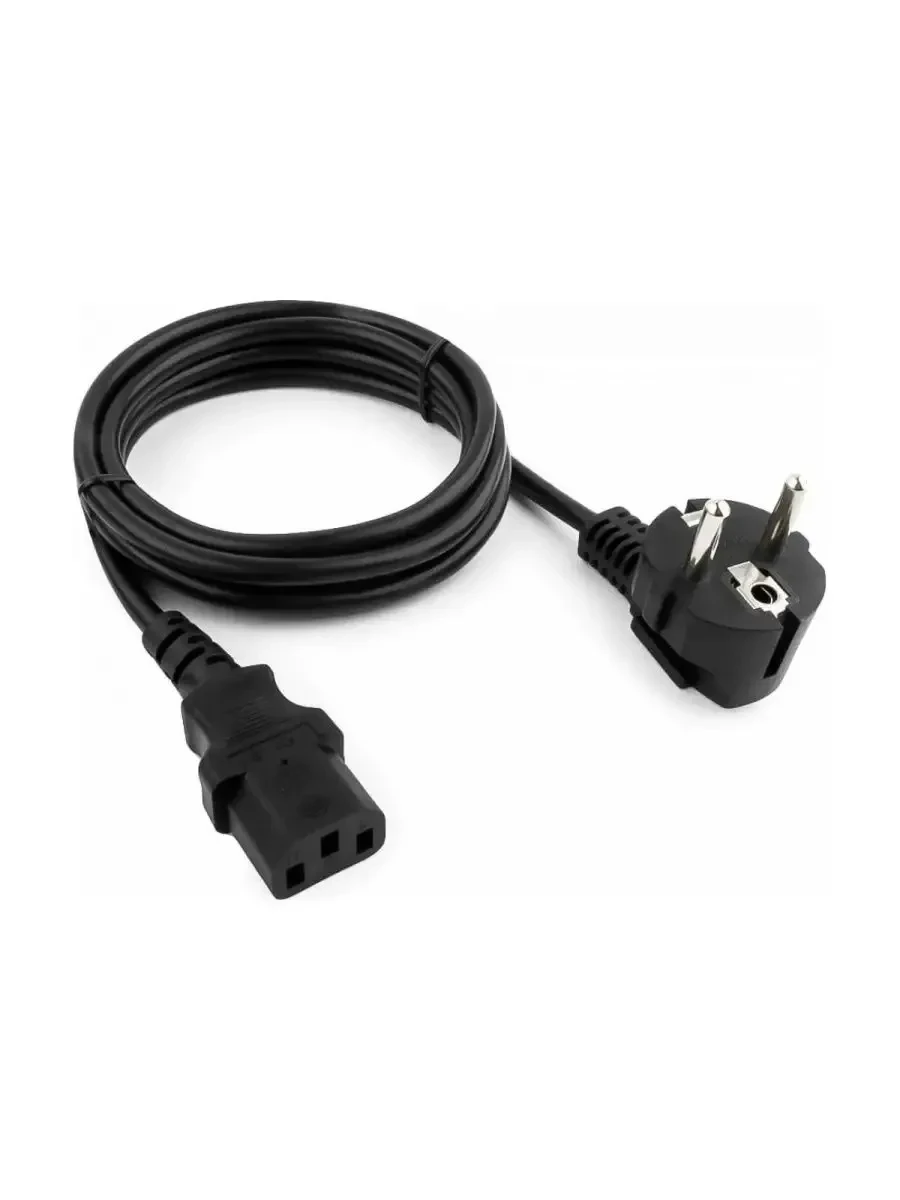 Кабель питания Cablexpert PC-186A-VDE, Schuko-C13, 1.8м, угловой