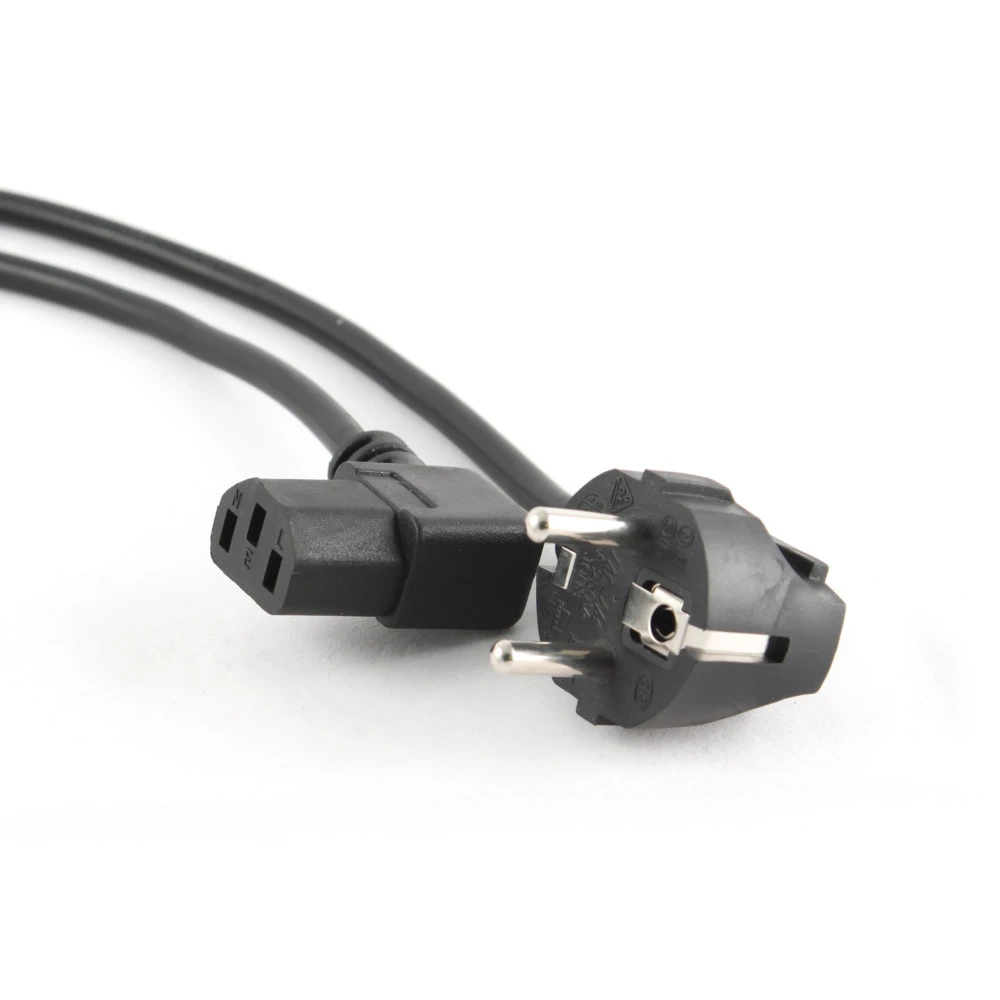 Кабель питания Cablexpert PC-186A-VDE, Schuko-C13, 1.8м, угловой — 2