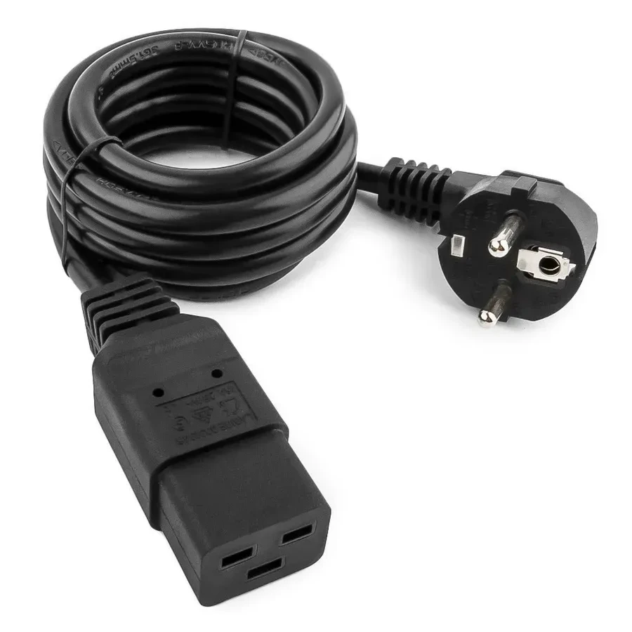 Кабель питания Cablexpert PC-186-C19, 1.8м, 16A