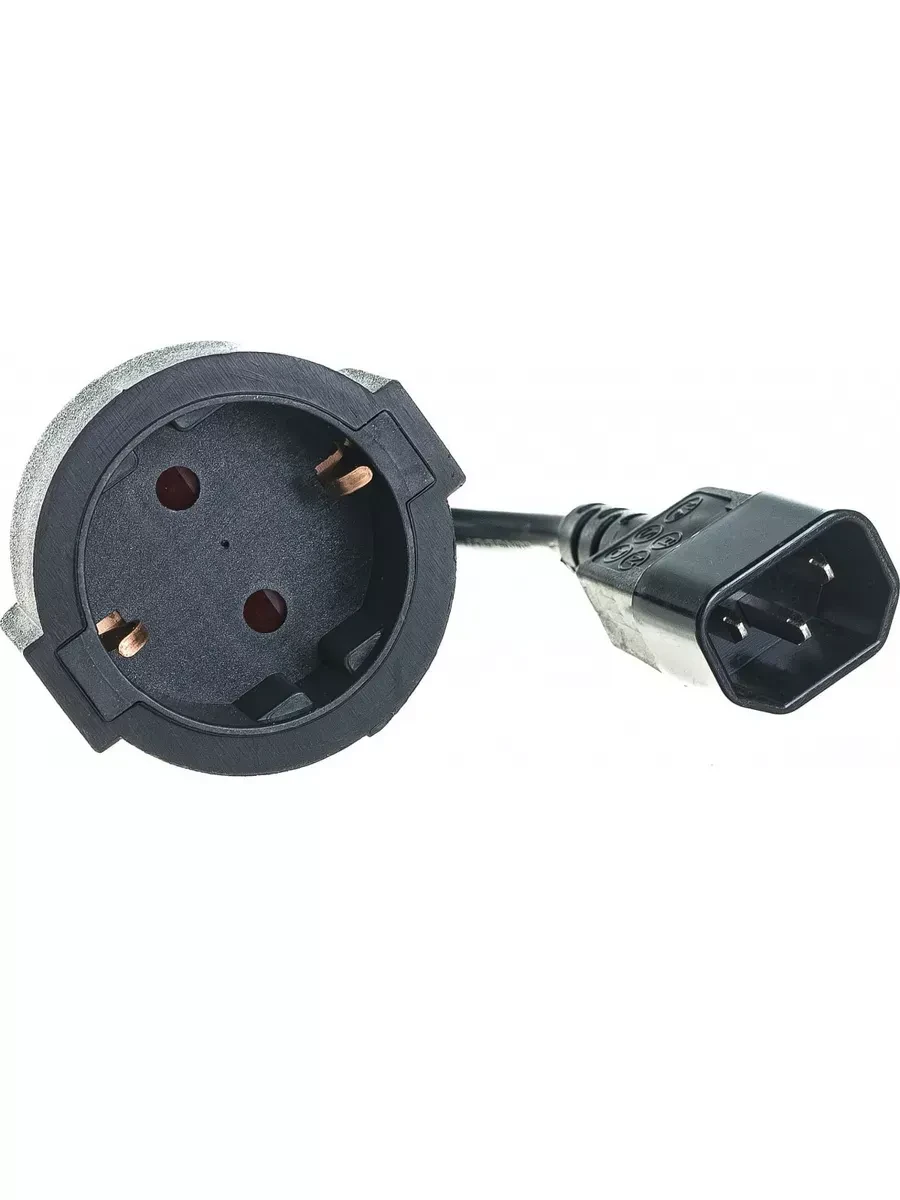 Кабель питания Cablexpert PC-SFC14M-01, C14-Schuko, 0.15м