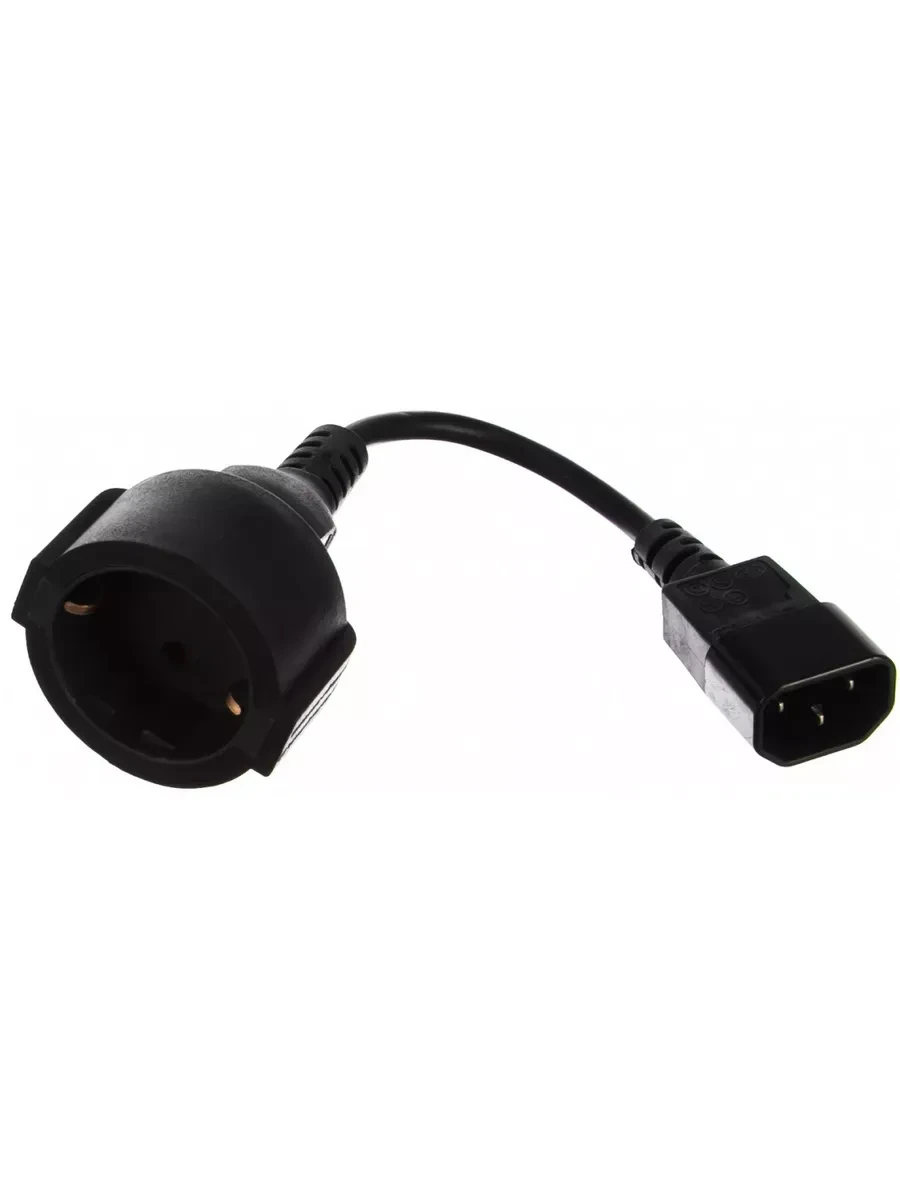 Кабель питания Cablexpert PC-SFC14M-01, C14-Schuko, 0.15м — 3