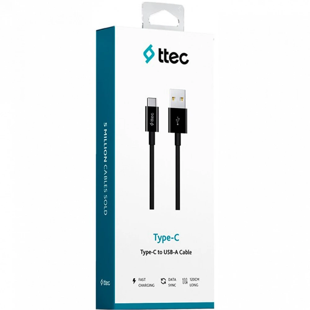 Кабель ttec Type-C 2.0, черный — 4
