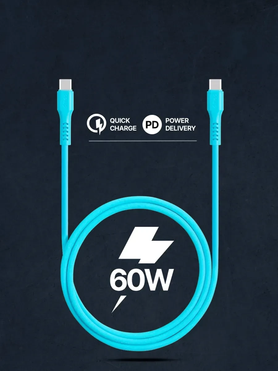 Кабель ttec USB-C 120см 60W PD/QC, белый — 3