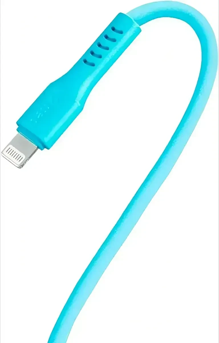Кабель ttec USB-C - Lightning, 120см, неон синий — 4
