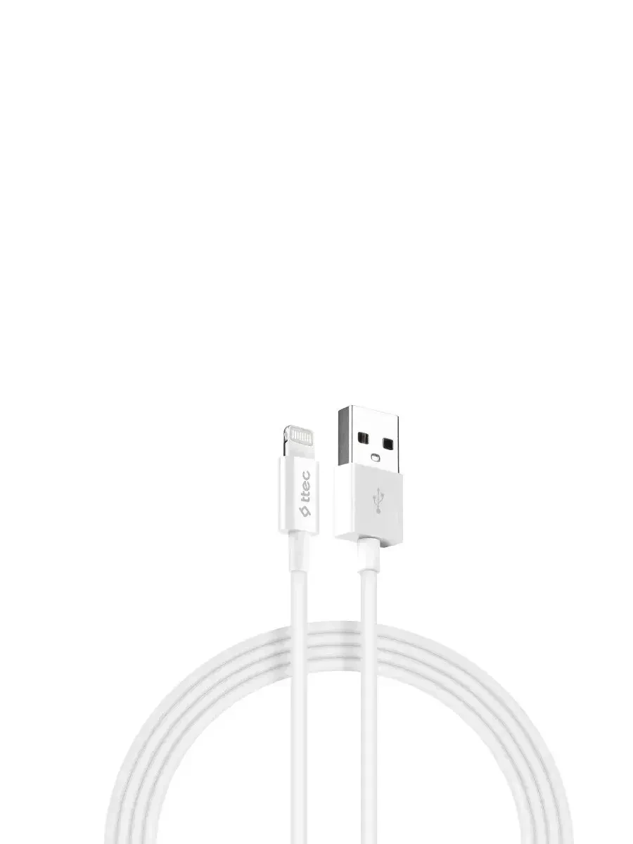 Кабель ttec Lightning - USB, белый — 4