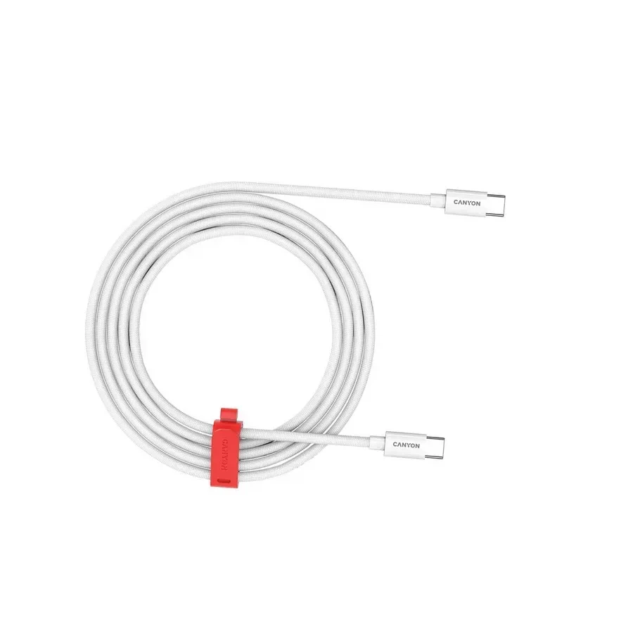Кабель CANYON USB-C, 100W, 2м, белый — 2