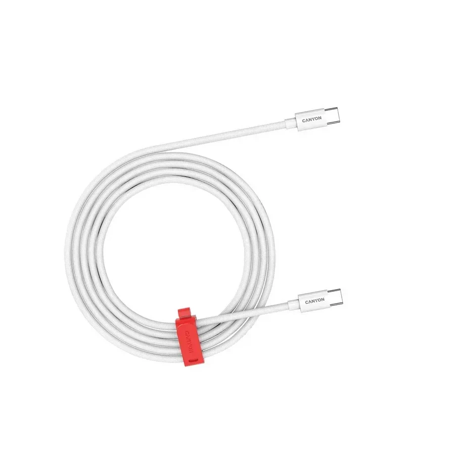 Кабель CANYON USB-C, 60W, 2м, белый — 2