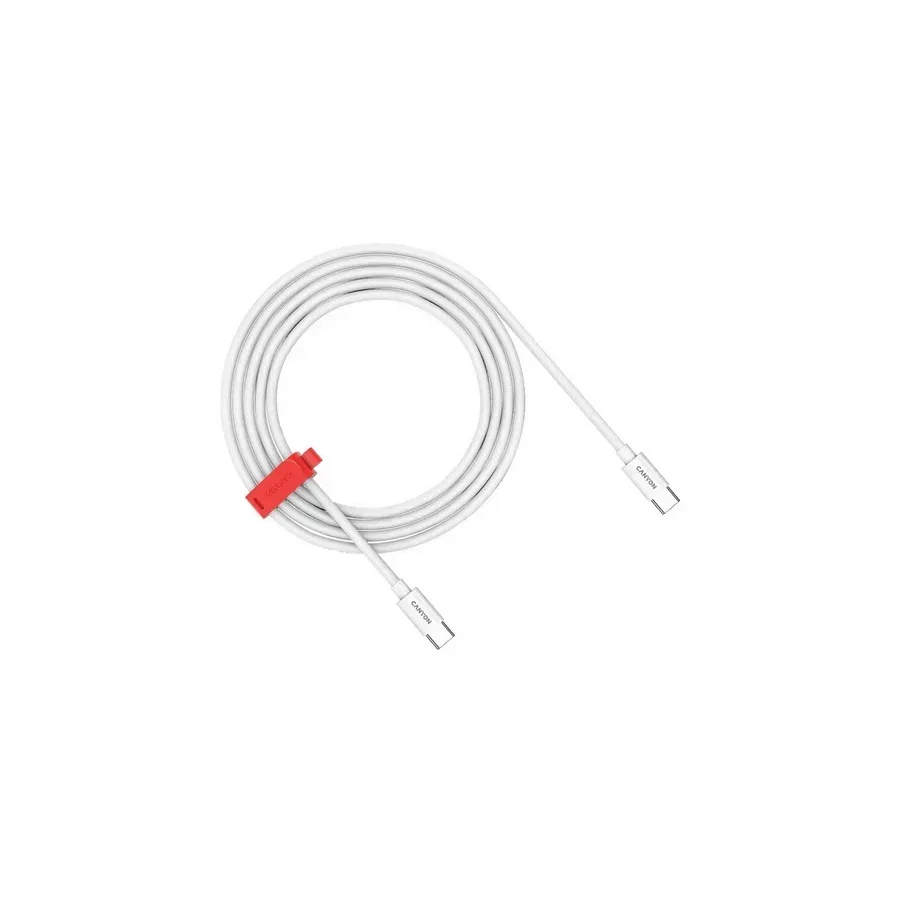 Кабель CANYON USB-C, 60W, 2м, белый — 3