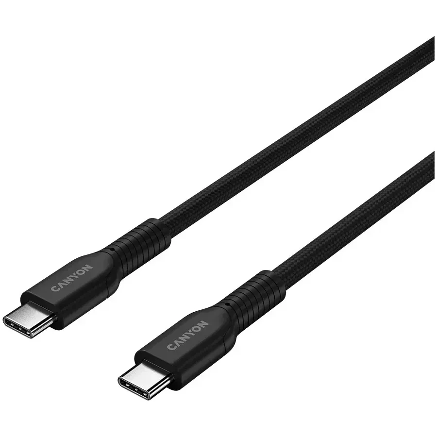 Кабель CANYON OnWire USB-C, 60W, 1м, чёрный — 2