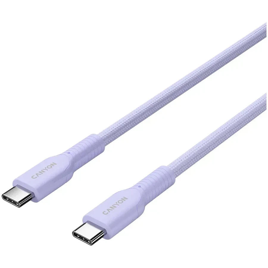 Кабель CANYON OnWire USB-C, 60W, 1м, фиолетовый — 2