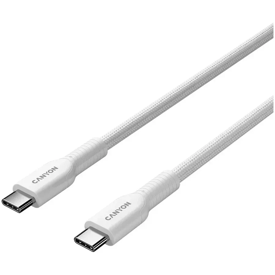 Кабель CANYON OnWire USB-C, 60W, 1м, белый — 2