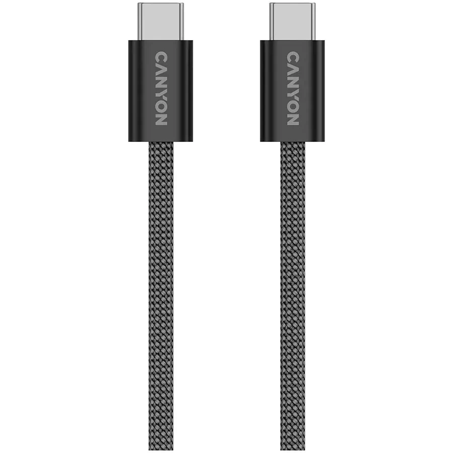 Кабель CANYON OnWire USB-C магнит, 60W, 1м, чёрный