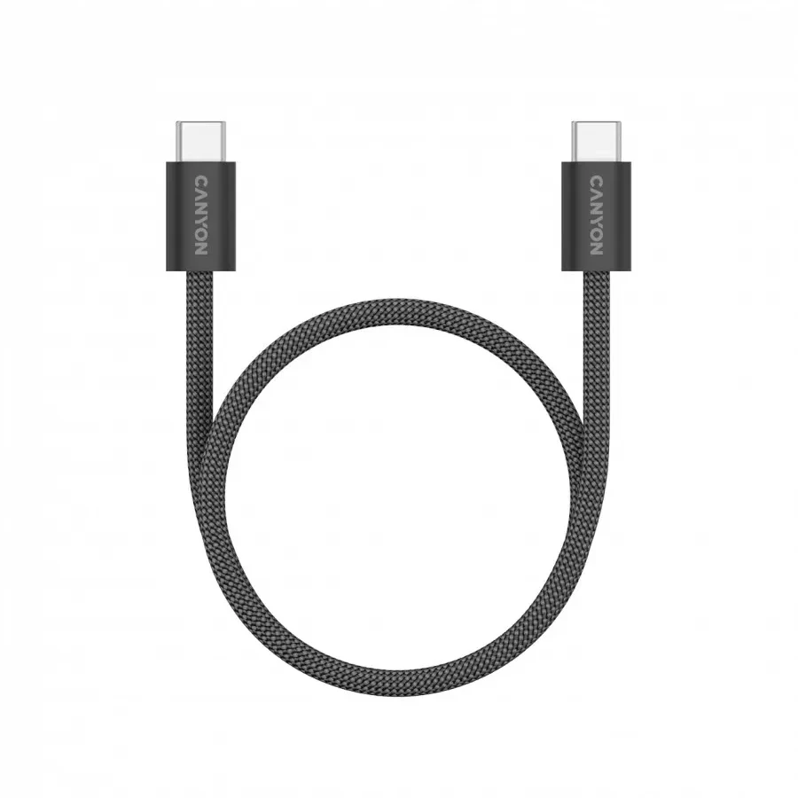 Кабель CANYON OnWire USB-C магнит, 60W, 1м, чёрный — 4