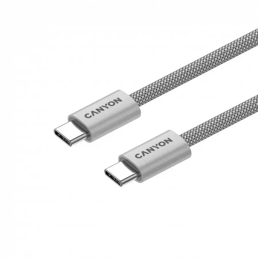 Кабель CANYON OnWire USB-C магнит, 60W, 1м, серый — 3