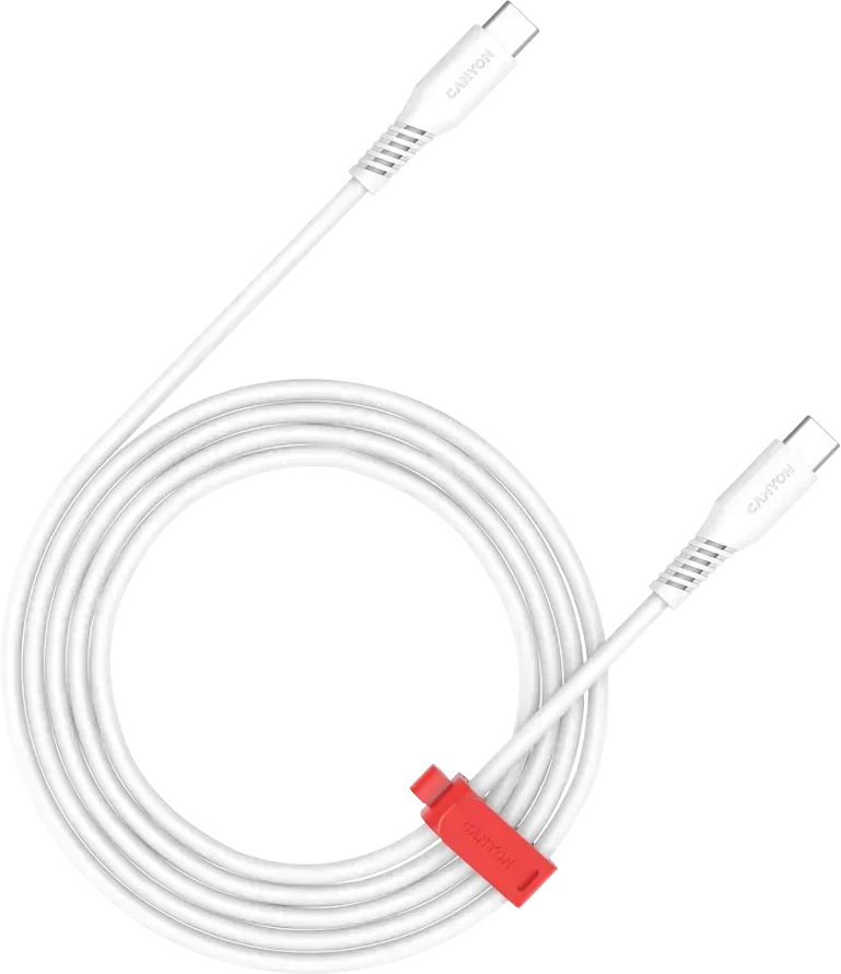 Кабель CANYON USB-C, 100W, 2м, белый