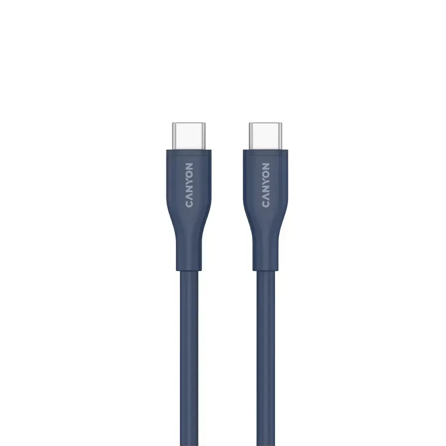 Кабель CANYON USB-C, 60W, 1м, тёмно-синий — 2