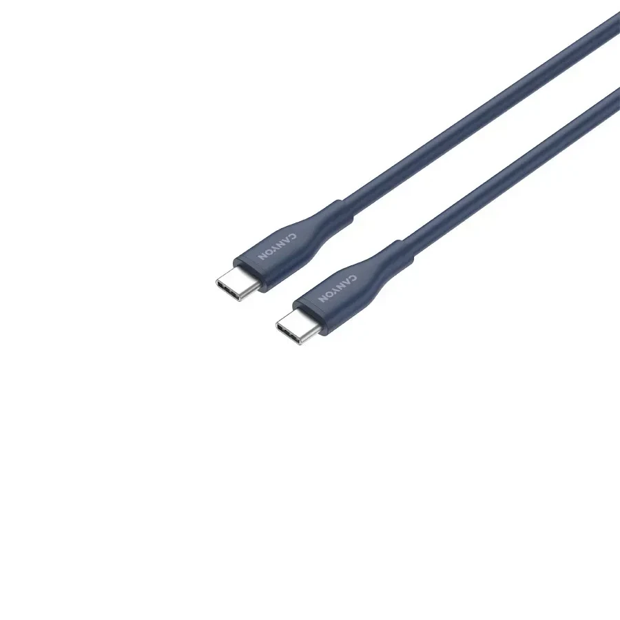 Кабель CANYON USB-C, 60W, 1м, тёмно-синий — 3