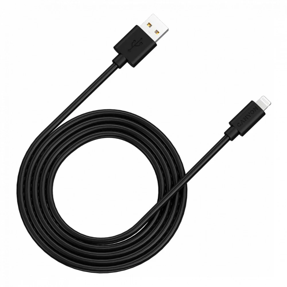 Кабель CANYON Lightning - USB-A MFi, 2м, чёрный — 4
