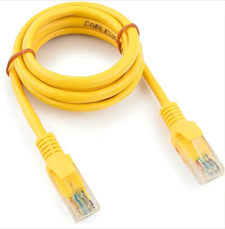 Кабель Cablexpert UTP Cat 5e 1m, жёлтый