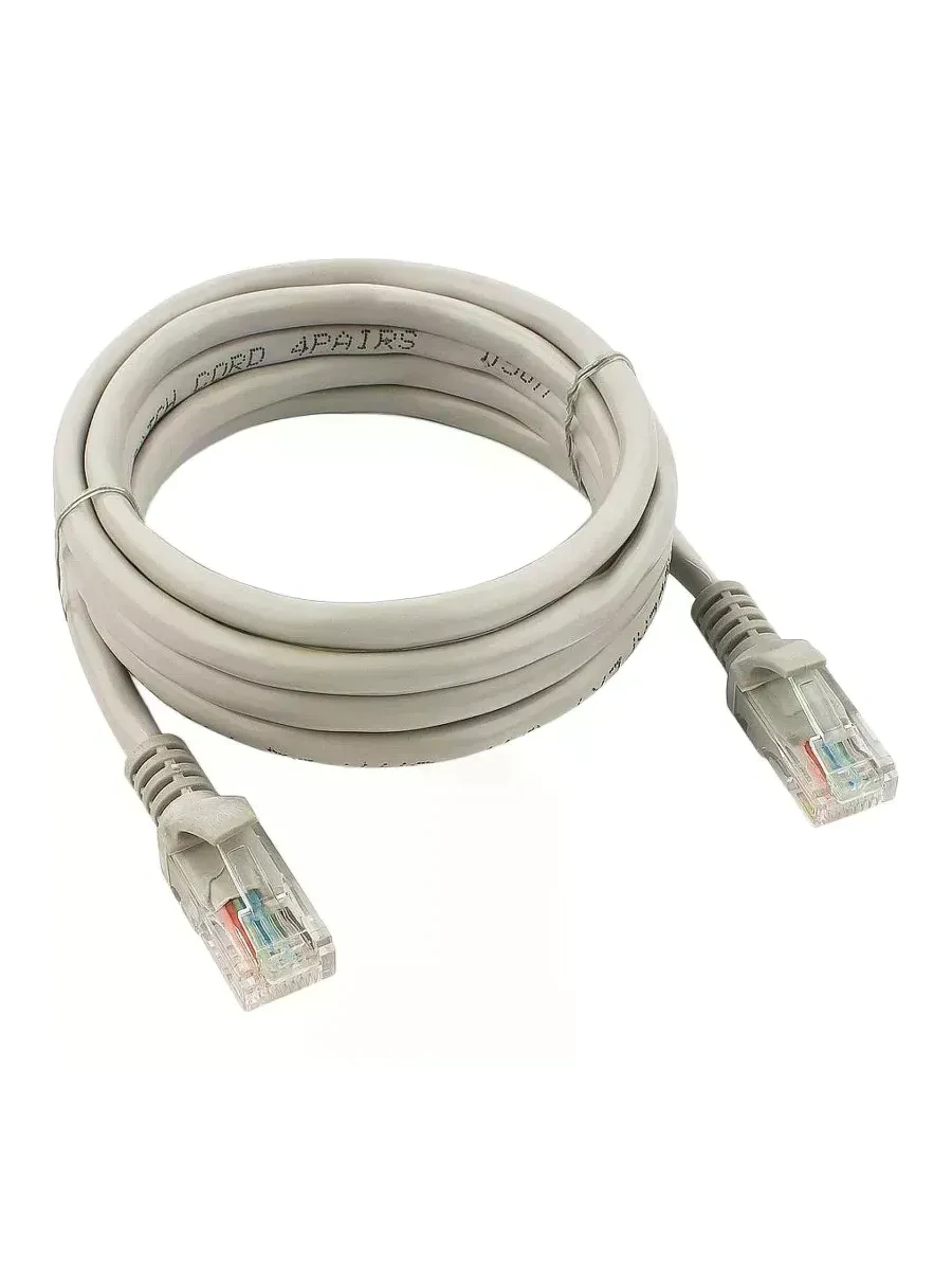 Кабель Cablexpert UTP Cat 5e 2m, серый