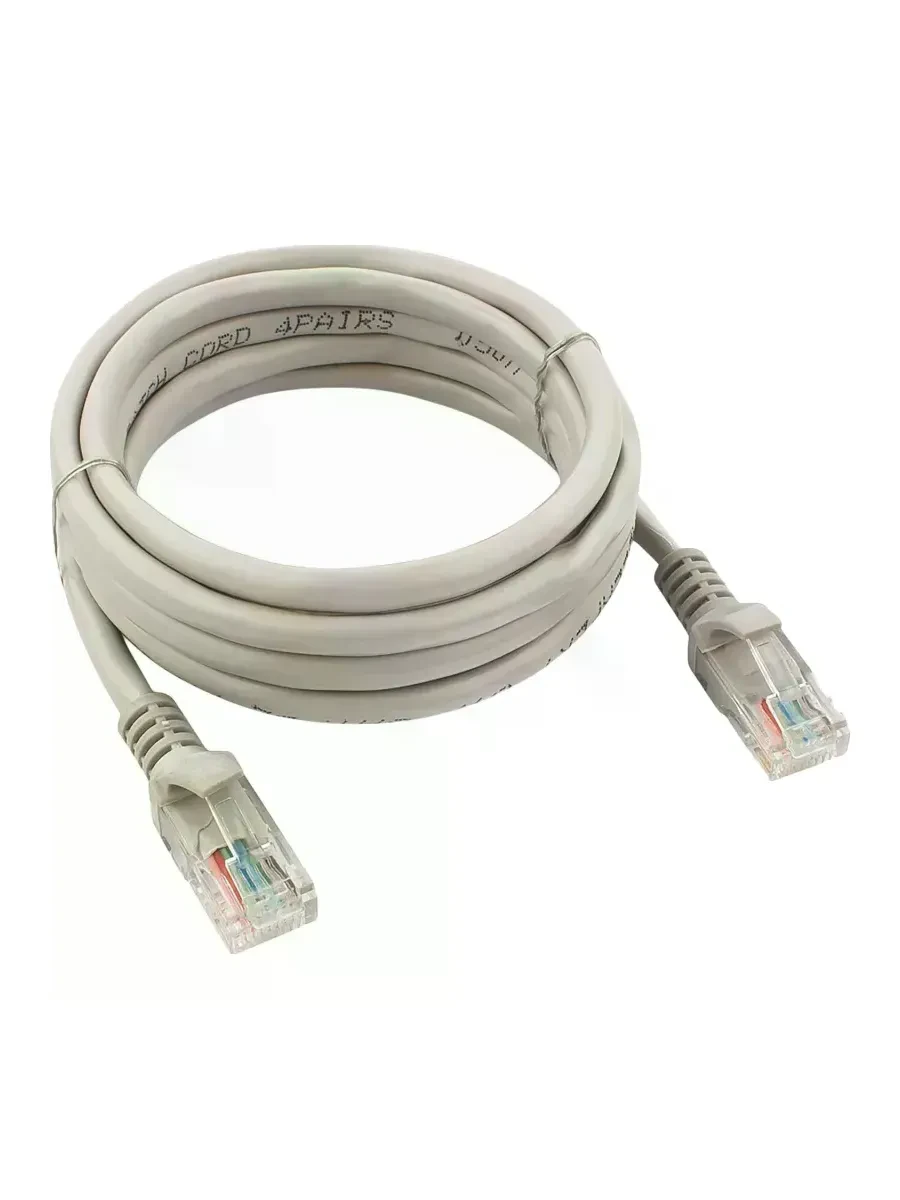 Кабель Cablexpert UTP Cat 5e 3m, серый