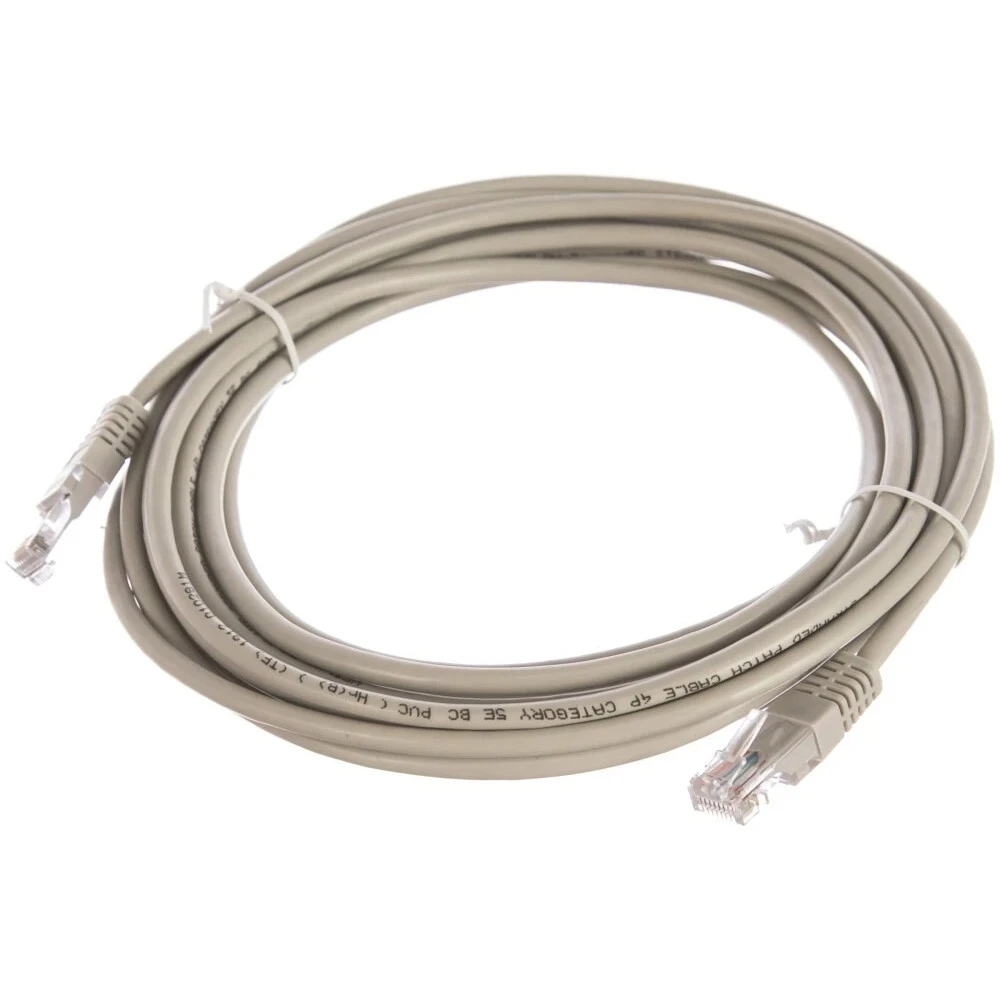Патч-корд NETLAN U/UTP, Cat.5e, RJ45, 5 м, серый — 2