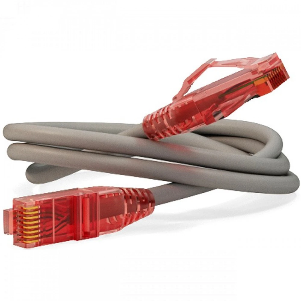 Кабель Hyperline U/UTP Cat.5e LSZH 3м серый — 2
