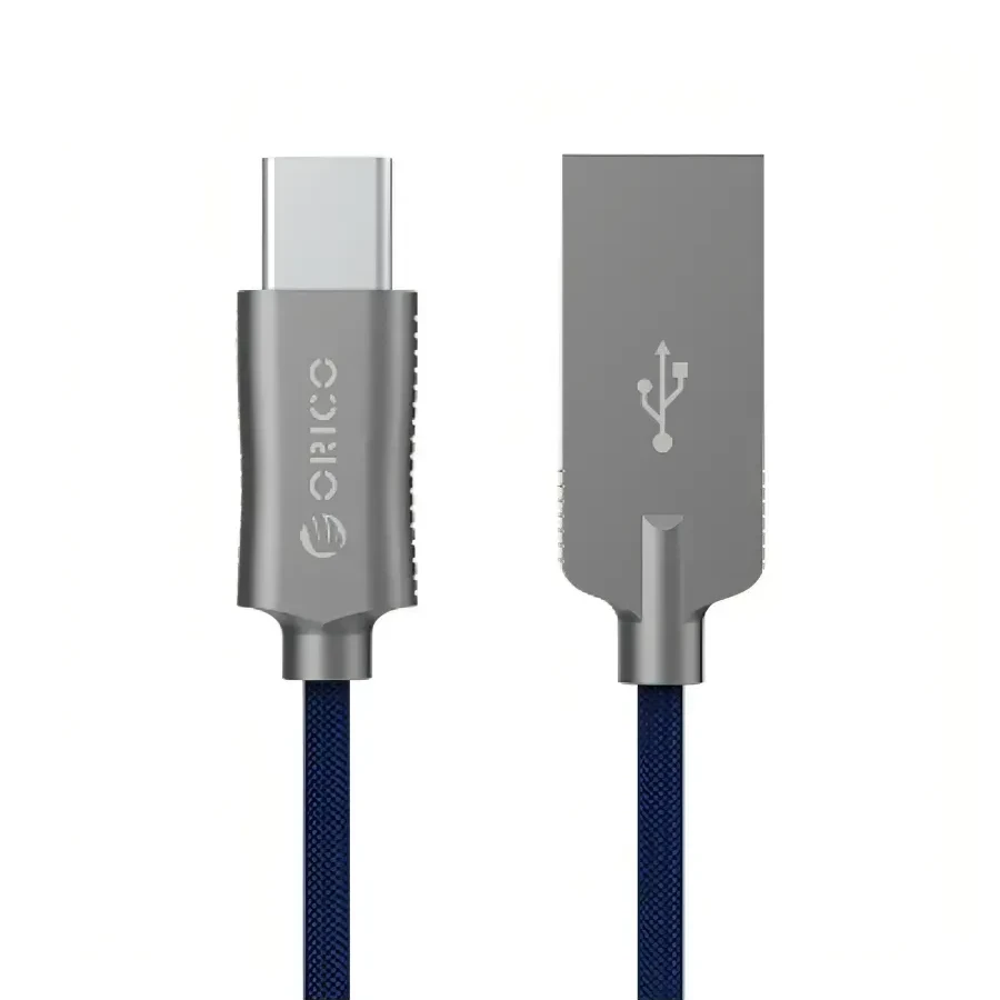 Кабель ORICO HCU-10-V1, USB2.0 Type C, 1М, синий