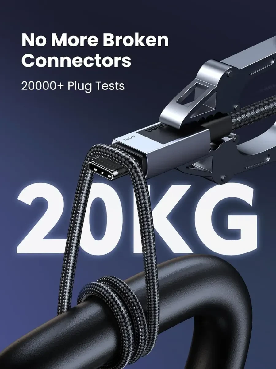 Кабель UGREEN L512 USB-C-USB-C, 2м, быстрая зарядка — 3