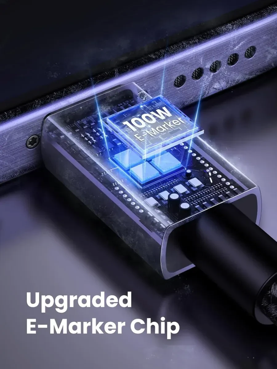 Кабель UGREEN L512 USB-C-USB-C, 2м, быстрая зарядка — 4