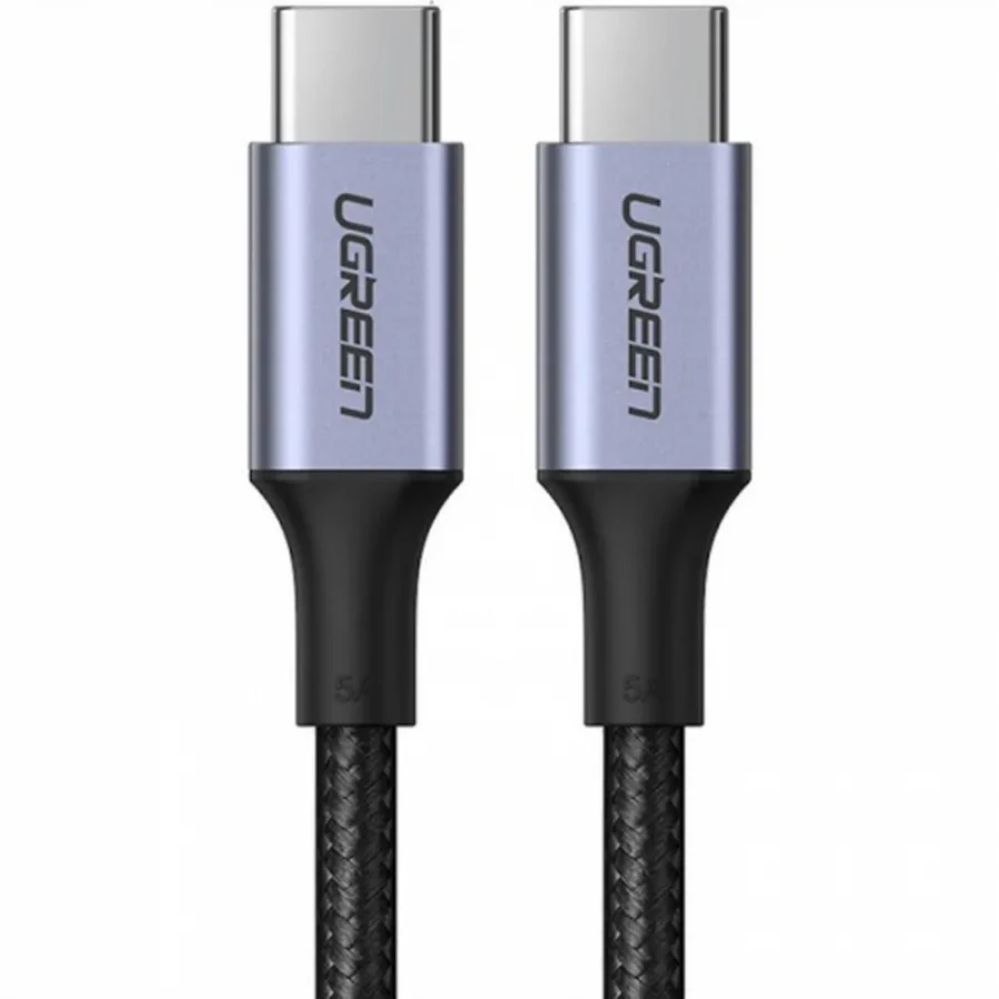 Кабель UGREEN US316 USB-C-USB-C, 1м, 100W