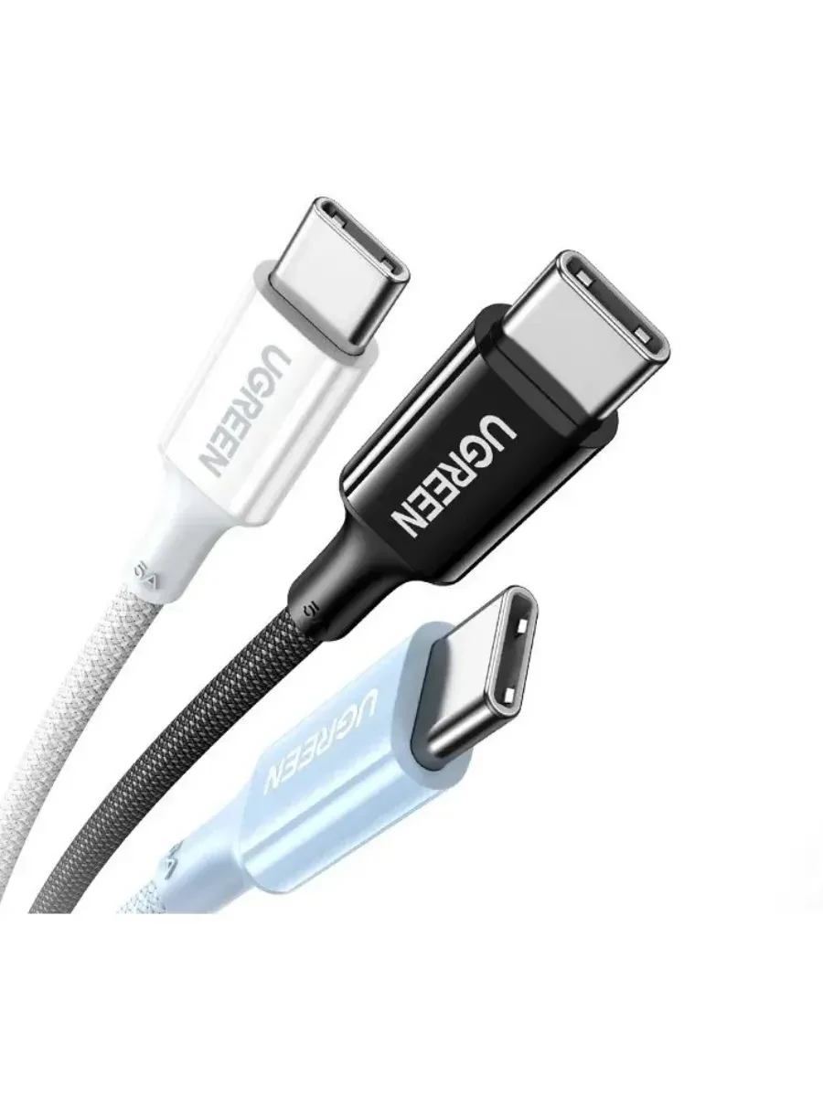 Кабель UGREEN L502 USB-C-USB-C, 1м, 100W