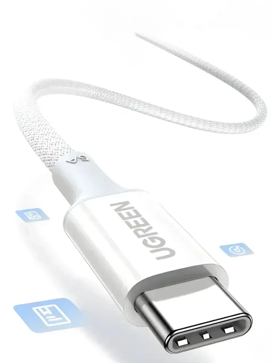 Кабель UGREEN L502 USB-C-USB-C, 2м, 100W
