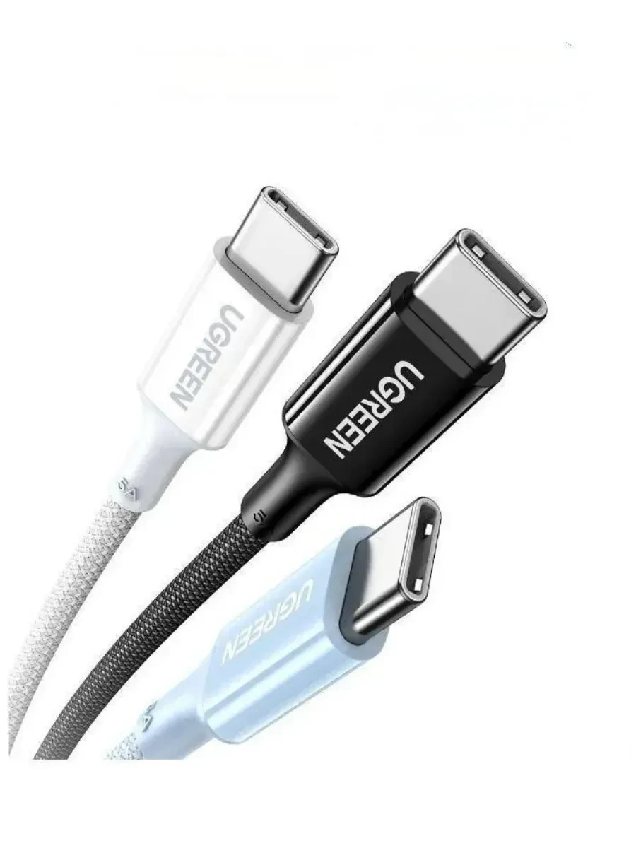 Кабель UGREEN L502 USB-C-USB-C, 1м, 100W