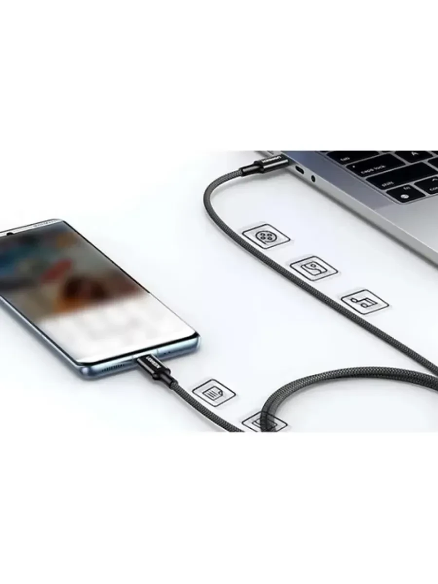 Кабель UGREEN L502 USB-C-USB-C, 2м, 100W — 2