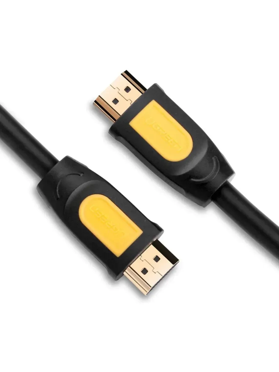 Кабель UGREEN HD101 HDMI, 10м, черно-жёлтый