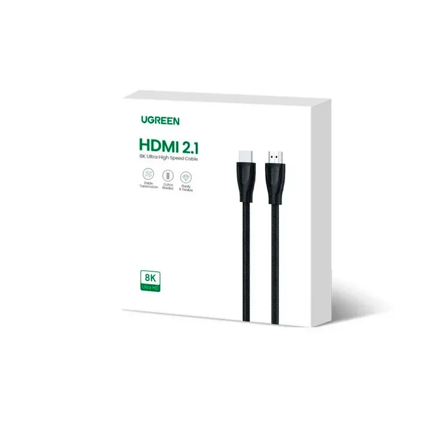 Кабель UGREEN HD140 HDMI, 3м, оплётка — 2
