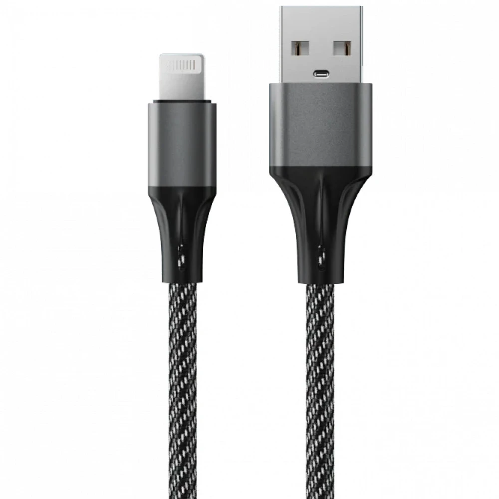 Кабель Accesstyle AL24-F100LED, чёрно-серый — 3