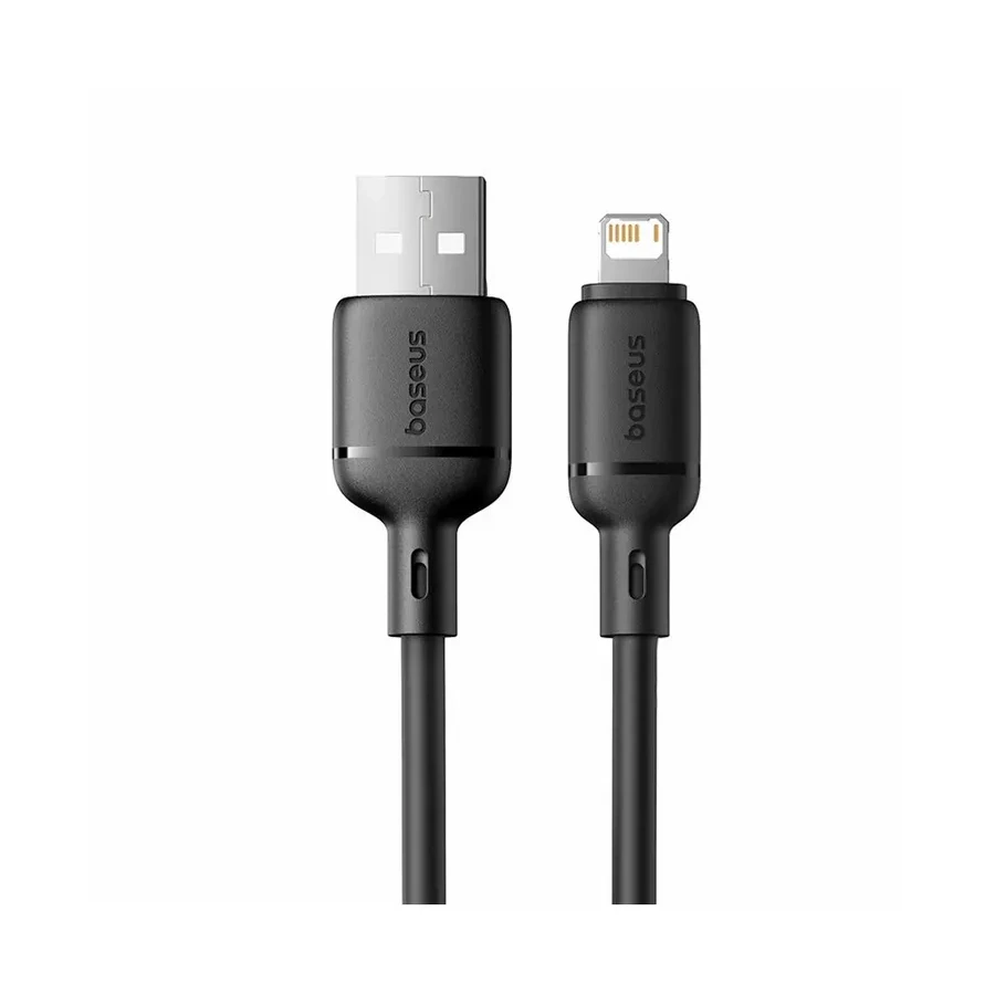 Кабель Baseus Silky USB-A to Lightning, 2.4A, 1м, черный — 2