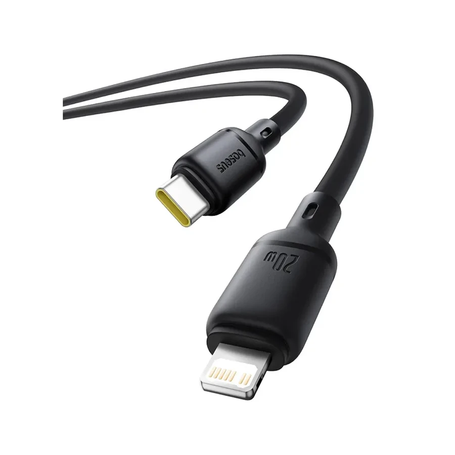 Кабель Baseus Silky USB-C to Lightning, 20W, 1м, черный — 3
