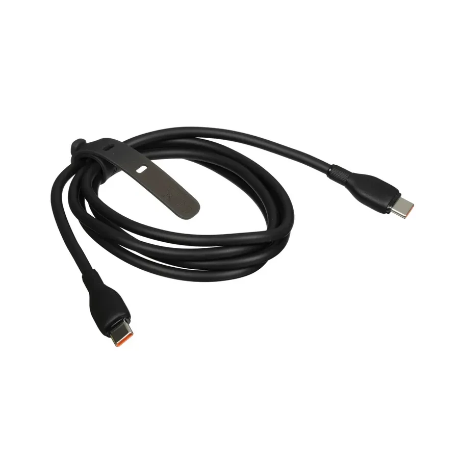 Кабель Baseus Pudding USB-C to USB-C, 100W, 1.2м, черный — 2