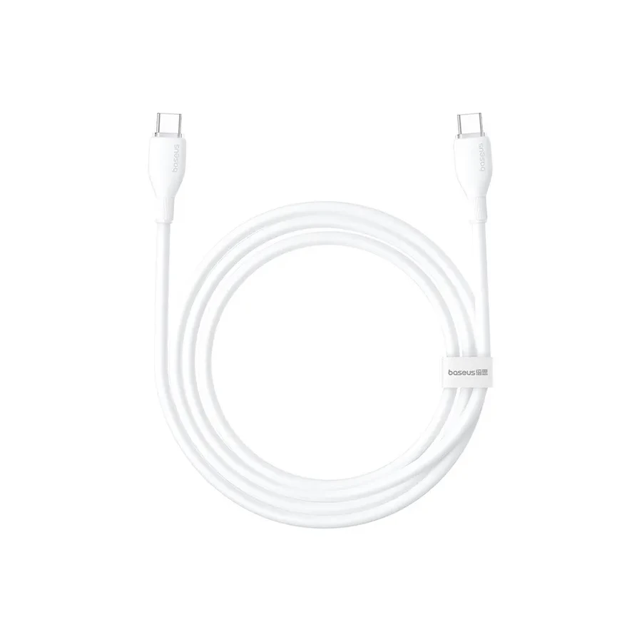 Кабель Baseus Ultra-Fast USB-C to USB-C, 100W, 1м, белый