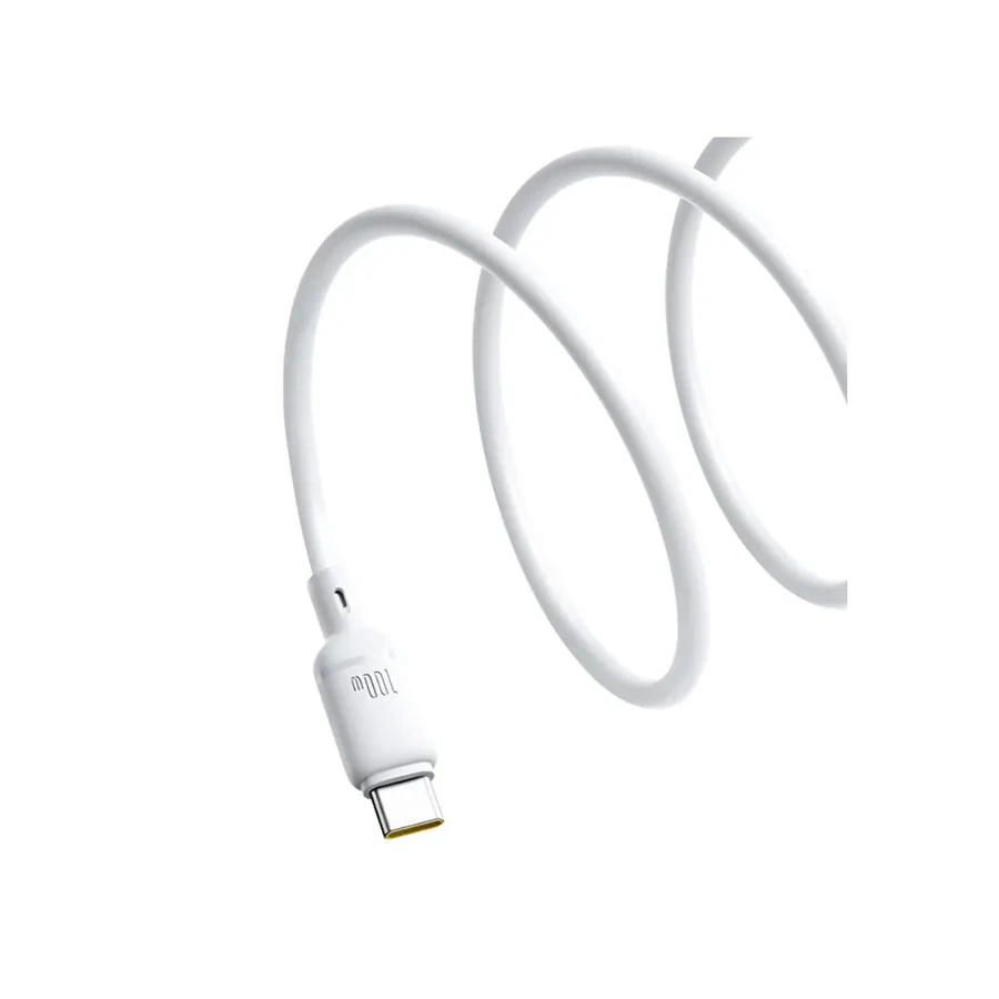 Кабель Baseus Silky USB-A to USB-C, 100W, 2м, белый — 3