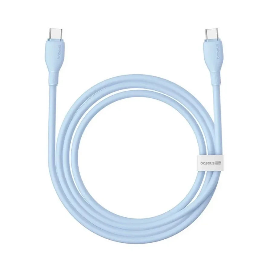 Кабель Baseus Ultra-Fast USB-C to USB-C, 100W, 1м, синий — 2