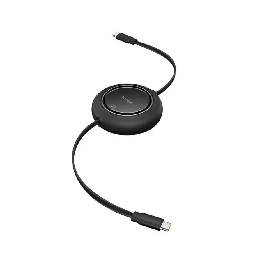 Кабель Baseus Free2Pull Mini USB-C to USB-C, 100W, 2м, черный — 2